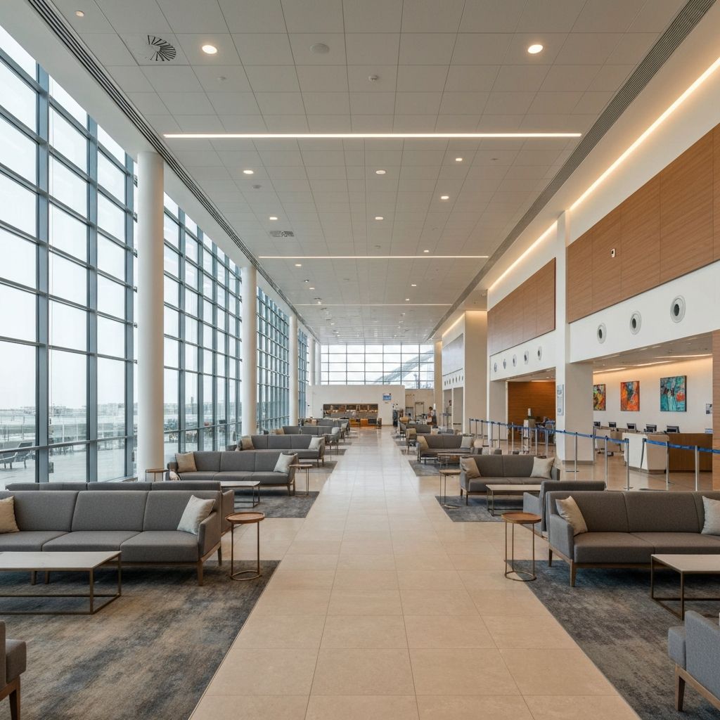 Spacious Departure Lounge